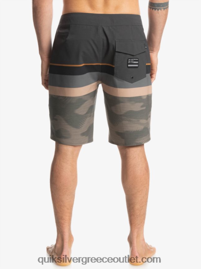 surfsilk ξεθωριασμένη ρίγα 20 boardshort Quiksilver άνδρες 66LP841603 φύλλο σταφυλιού