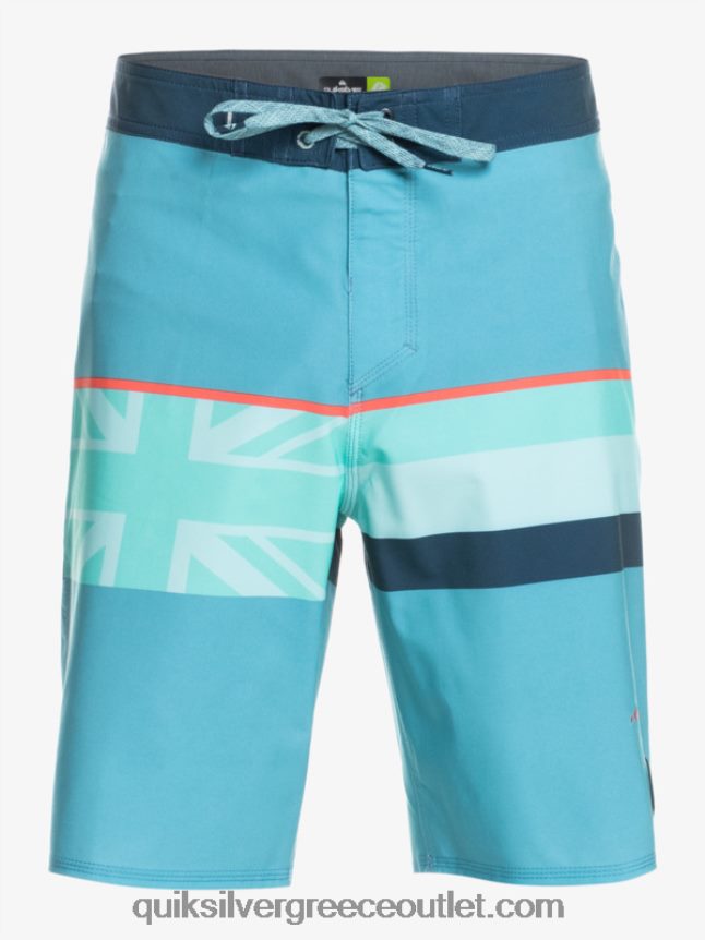 surfsilk ξεθωριασμένη ρίγα 20 boardshort Quiksilver άνδρες 66LP841604 delph blue