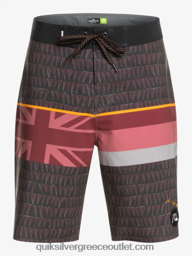 surfsilk ξεθωριασμένη ρίγα 20 boardshort Quiksilver άνδρες 66LP841605 ρουμπίνι κρασί