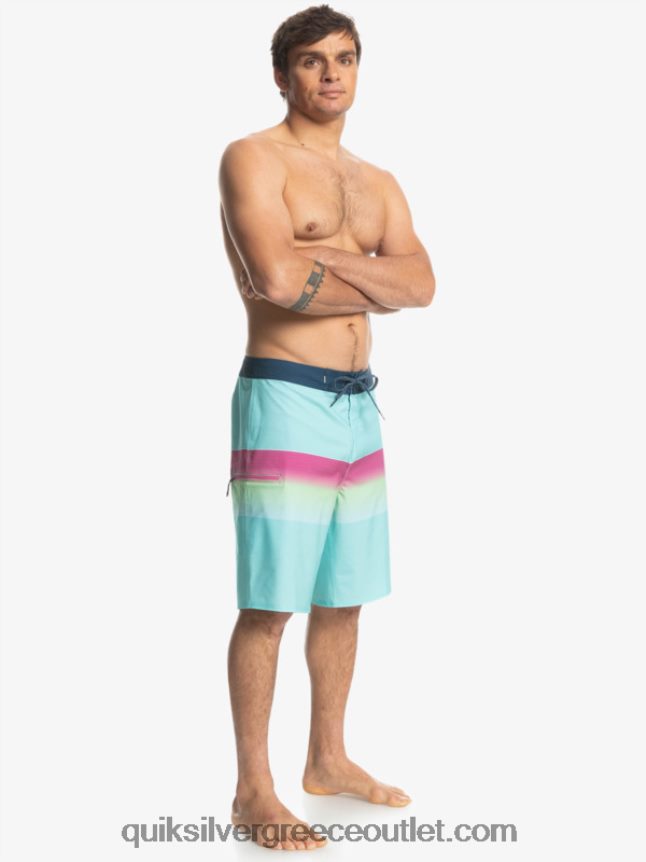 πλάκα surfsilk 21 boardshort Quiksilver άνδρες 66LP841410 μπλε άγγελος