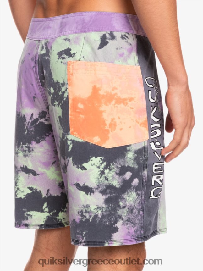 surfsilk acid wash 18 boardshorts Quiksilver άνδρες 66LP841745 νεφρίτης ασβέστης