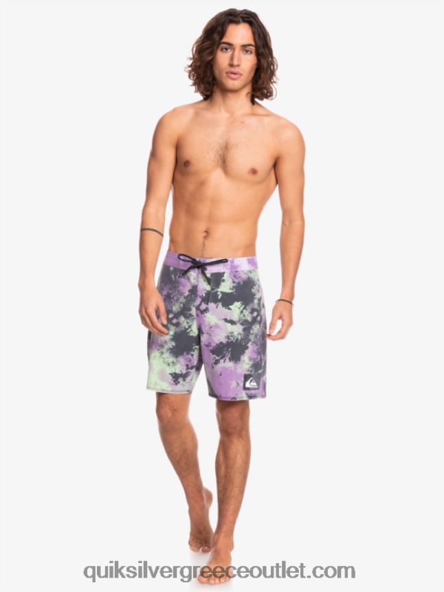 surfsilk acid wash 18 boardshorts Quiksilver άνδρες 66LP841745 νεφρίτης ασβέστης