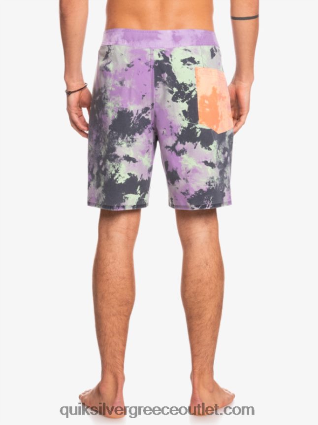 surfsilk acid wash 18 boardshorts Quiksilver άνδρες 66LP841745 νεφρίτης ασβέστης