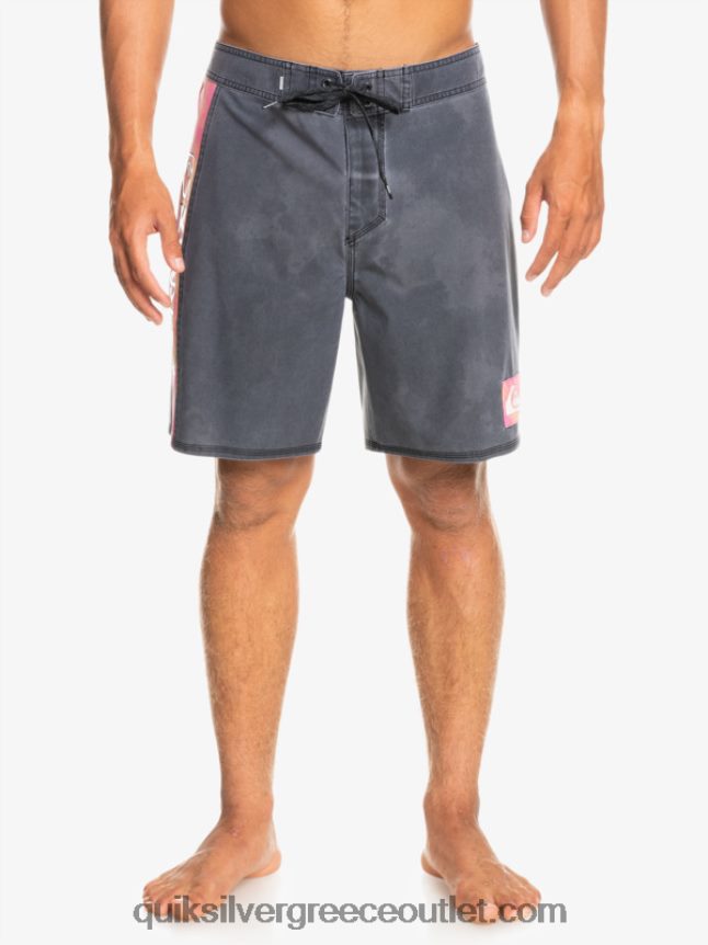 surfsilk acid wash 18 boardshorts Quiksilver άνδρες 66LP841747 μαύρος