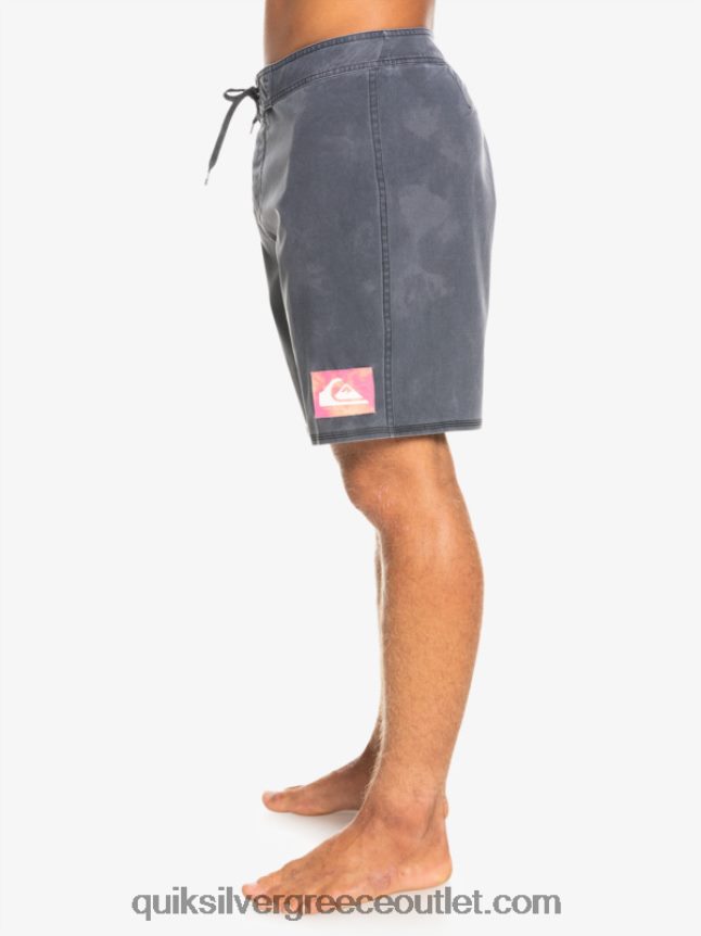 surfsilk acid wash 18 boardshorts Quiksilver άνδρες 66LP841747 μαύρος