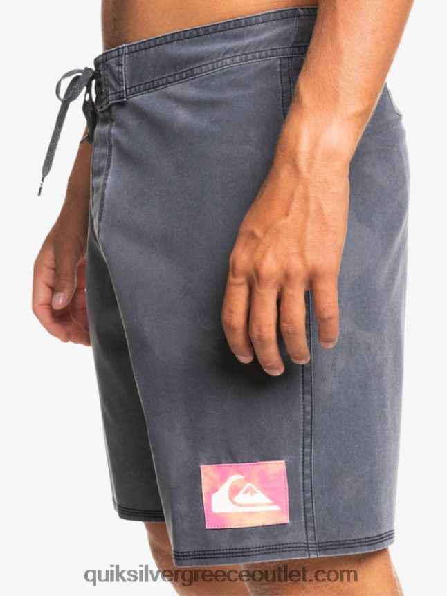 surfsilk acid wash 18 boardshorts Quiksilver άνδρες 66LP841747 μαύρος