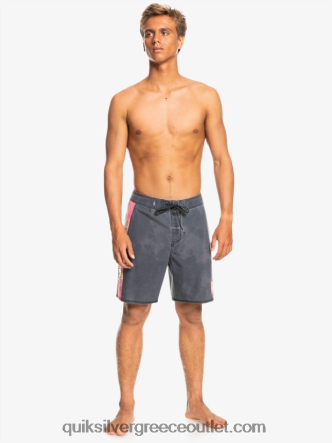 surfsilk acid wash 18 boardshorts Quiksilver άνδρες 66LP841747 μαύρος