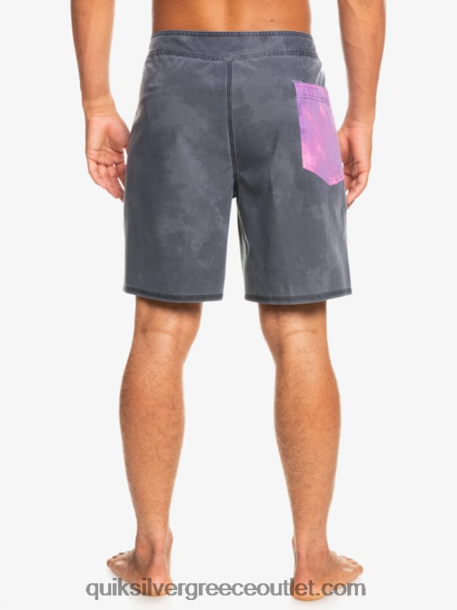 surfsilk acid wash 18 boardshorts Quiksilver άνδρες 66LP841747 μαύρος