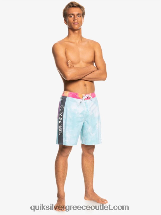 surfsilk acid wash 18 boardshorts Quiksilver άνδρες 66LP841748 μπλε άγγελος