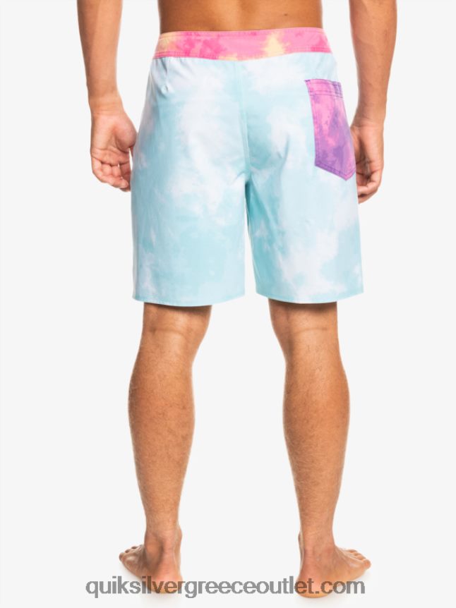 surfsilk acid wash 18 boardshorts Quiksilver άνδρες 66LP841748 μπλε άγγελος