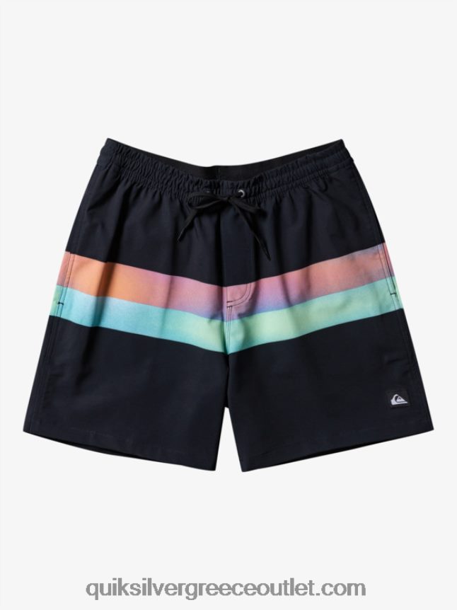 surfsilk air-brush 17 volley Quiksilver άνδρες 66LP84654 μαύρος