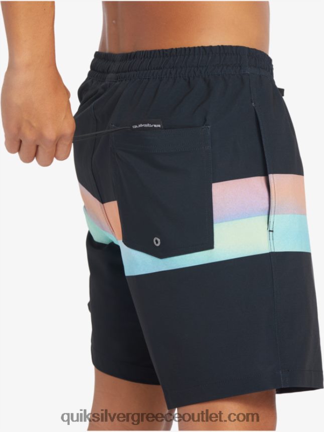 surfsilk air-brush 17 volley Quiksilver άνδρες 66LP84654 μαύρος