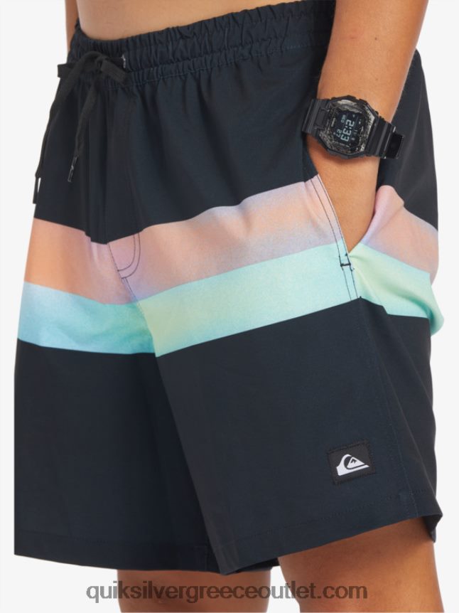 surfsilk air-brush 17 volley Quiksilver άνδρες 66LP84654 μαύρος