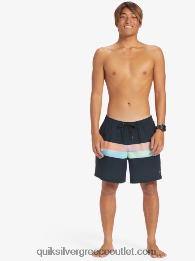 surfsilk air-brush 17 volley Quiksilver άνδρες 66LP84654 μαύρος