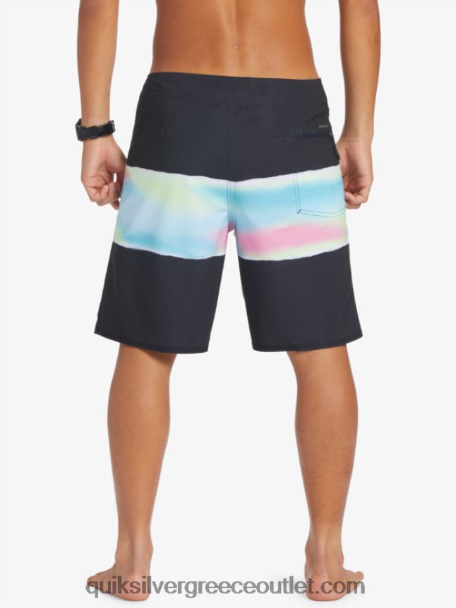 surfsilk air brush 19 boardshort Quiksilver άνδρες 66LP84643 μαύρος