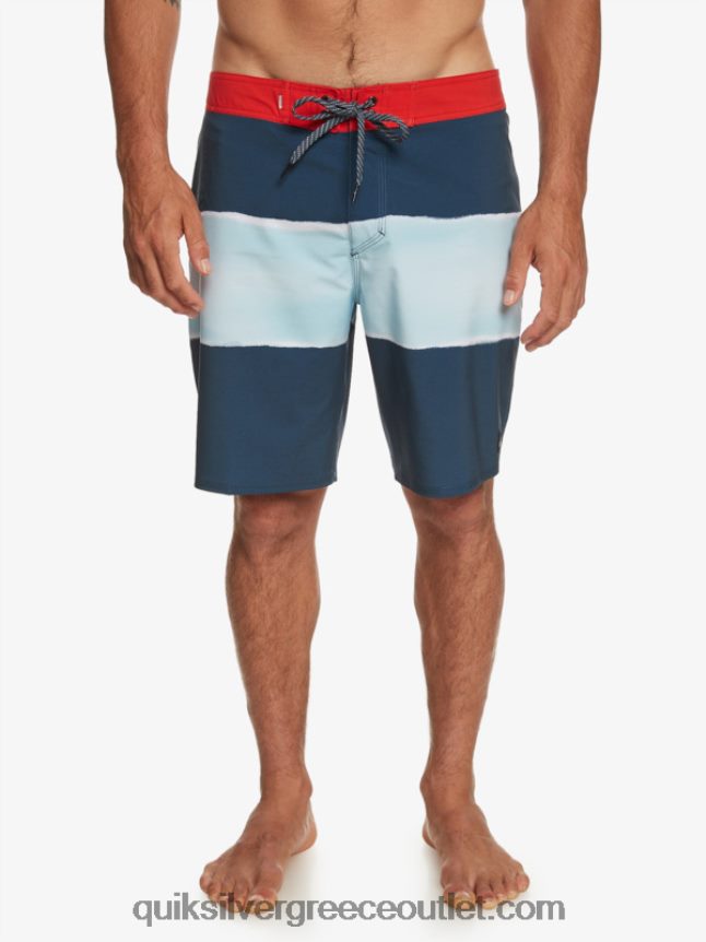 surfsilk air brush 19 boardshort Quiksilver άνδρες 66LP84645 μεσάνυχτα ναυτικό