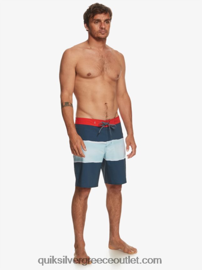 surfsilk air brush 19 boardshort Quiksilver άνδρες 66LP84645 μεσάνυχτα ναυτικό