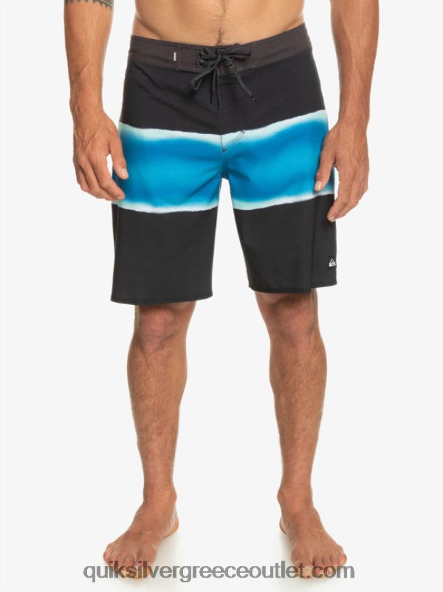 surfsilk air brush 19 boardshort Quiksilver άνδρες 66LP84647 μαύρος