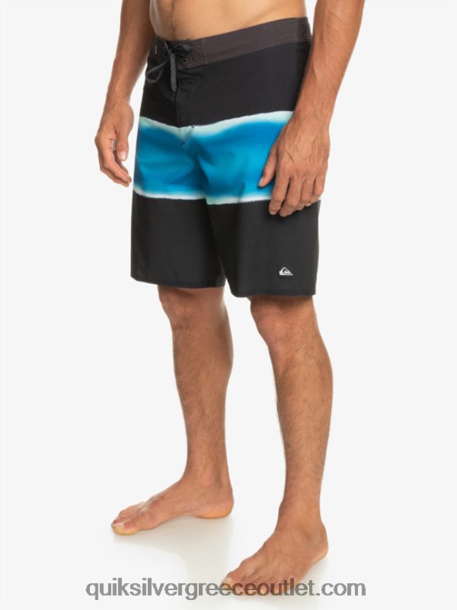 surfsilk air brush 19 boardshort Quiksilver άνδρες 66LP84647 μαύρος