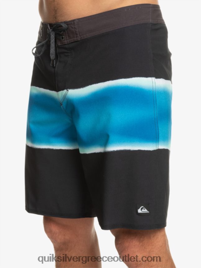 surfsilk air brush 19 boardshort Quiksilver άνδρες 66LP84647 μαύρος
