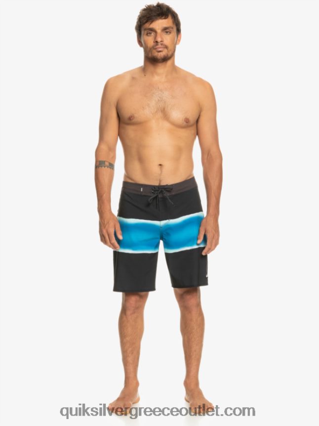 surfsilk air brush 19 boardshort Quiksilver άνδρες 66LP84647 μαύρος