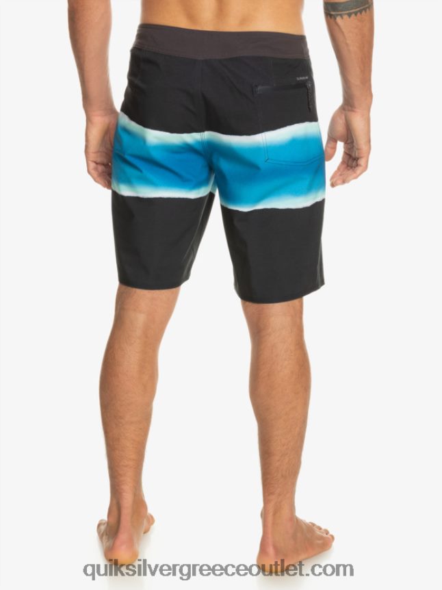 surfsilk air brush 19 boardshort Quiksilver άνδρες 66LP84647 μαύρος