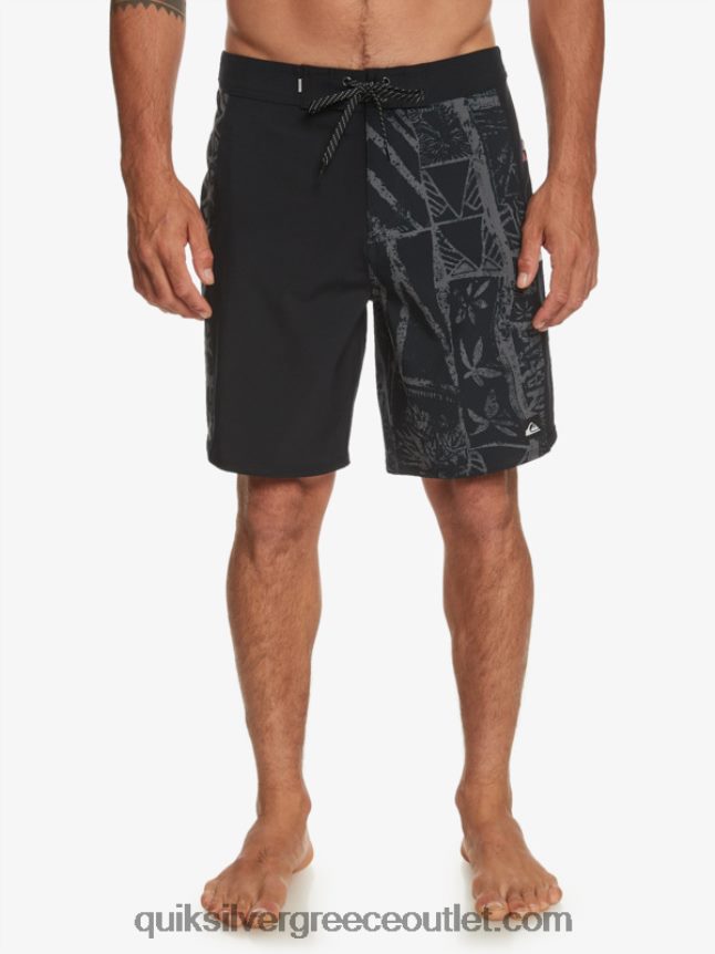 surfsilk arch hawaii 19 boardshort Quiksilver άνδρες 66LP84637 μαύρος