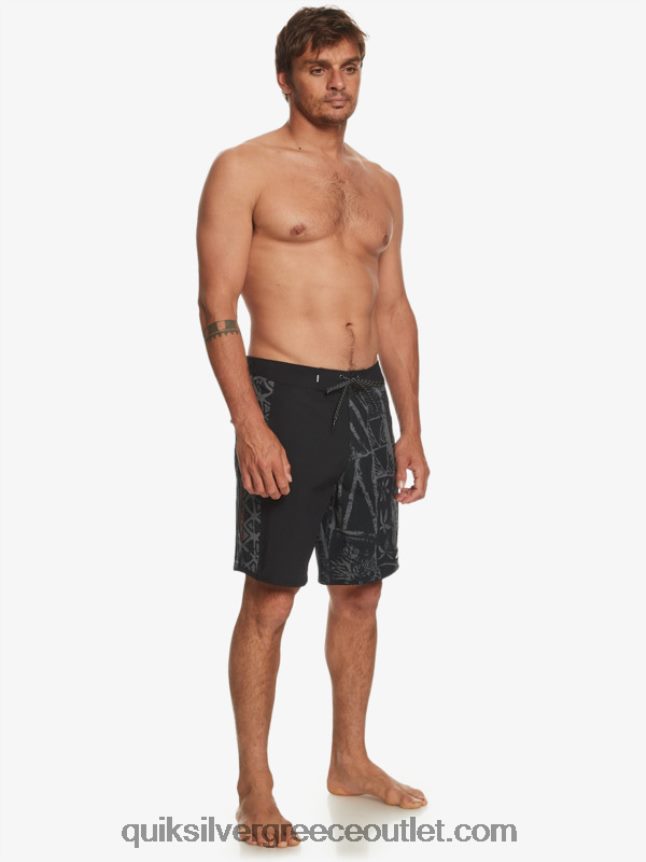 surfsilk arch hawaii 19 boardshort Quiksilver άνδρες 66LP84637 μαύρος