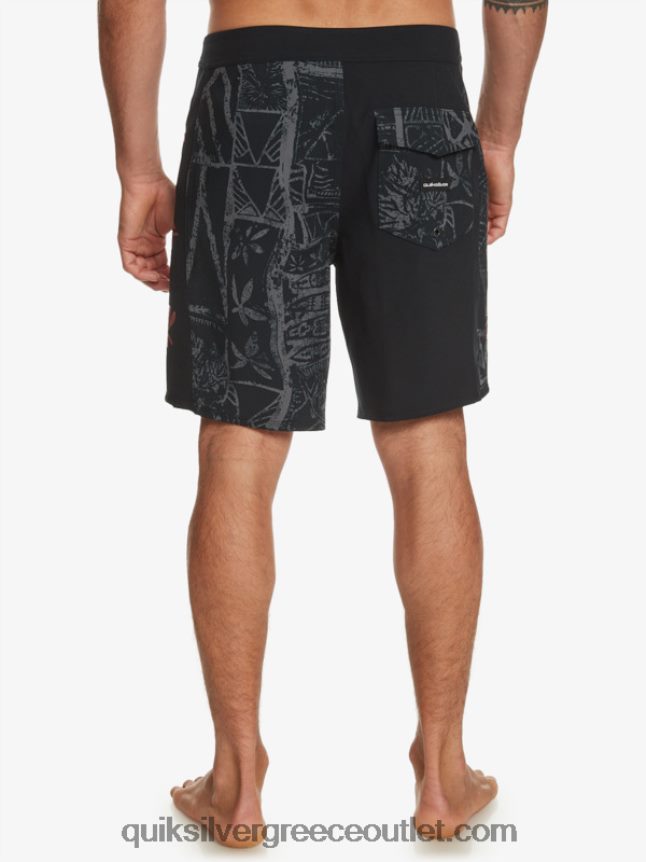 surfsilk arch hawaii 19 boardshort Quiksilver άνδρες 66LP84637 μαύρος