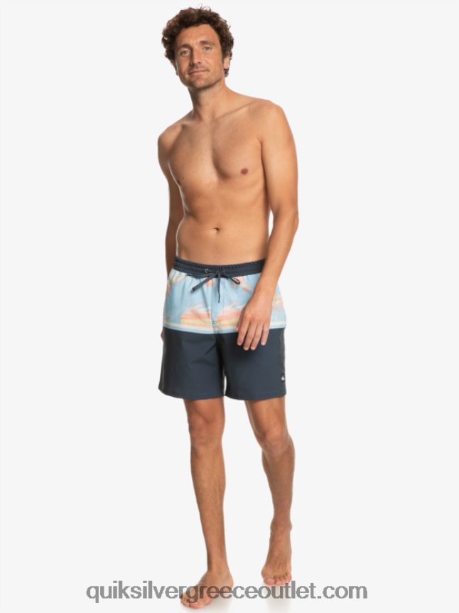 surfsilk division 17 volley Quiksilver άνδρες 66LP841636 μεσάνυχτα ναυτικό