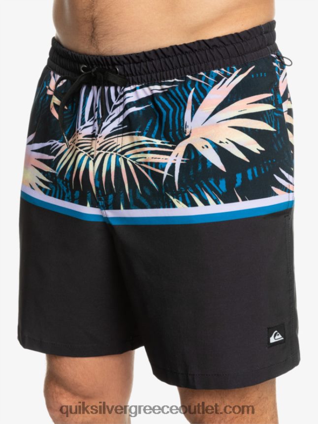 surfsilk division 17 volley Quiksilver άνδρες 66LP841637 μαύρος