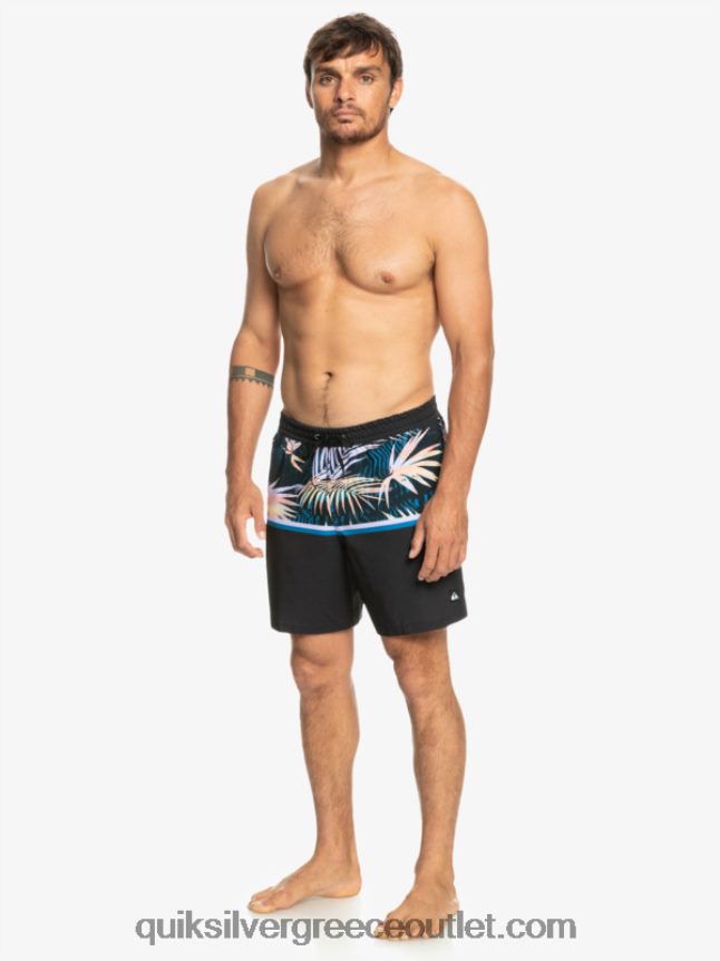 surfsilk division 17 volley Quiksilver άνδρες 66LP841637 μαύρος