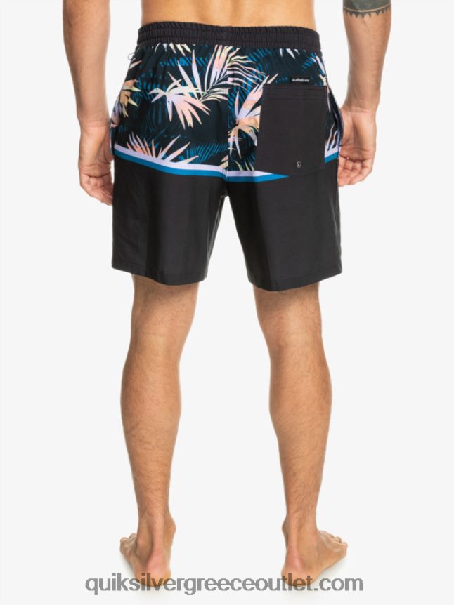 surfsilk division 17 volley Quiksilver άνδρες 66LP841637 μαύρος