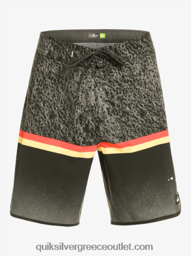 surfsilk division scallop 19 boardshorts Quiksilver άνδρες 66LP841395 μαύρος