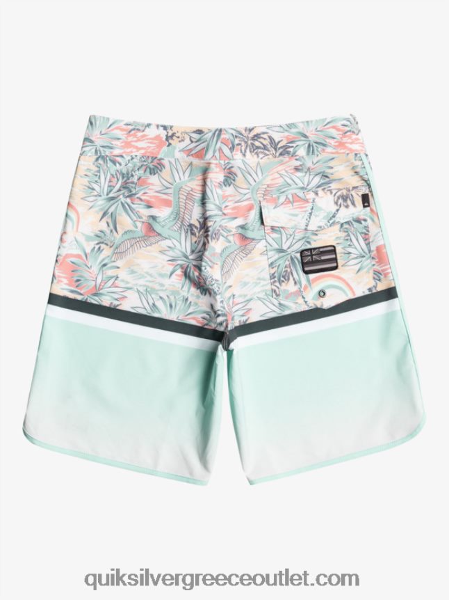 surfsilk division scallop 19 boardshorts Quiksilver άνδρες 66LP841396 μπλε του ουρανού