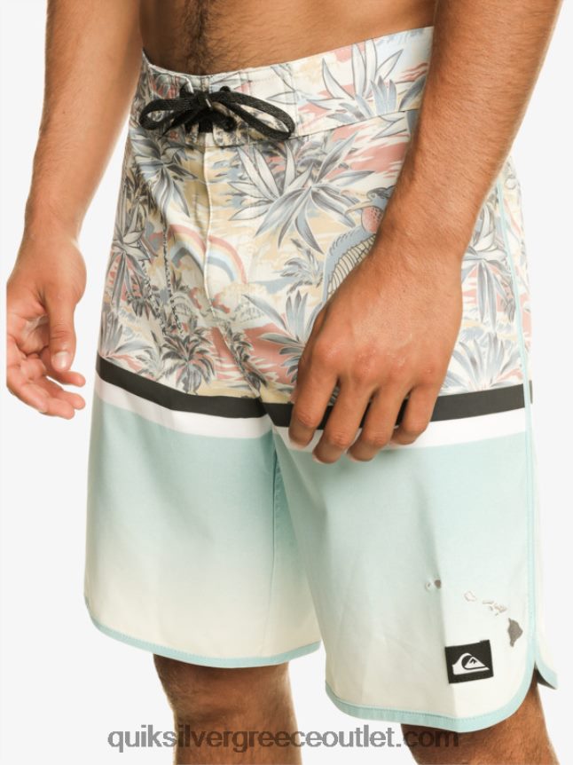 surfsilk division scallop 19 boardshorts Quiksilver άνδρες 66LP841396 μπλε του ουρανού