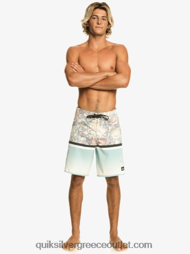 surfsilk division scallop 19 boardshorts Quiksilver άνδρες 66LP841396 μπλε του ουρανού
