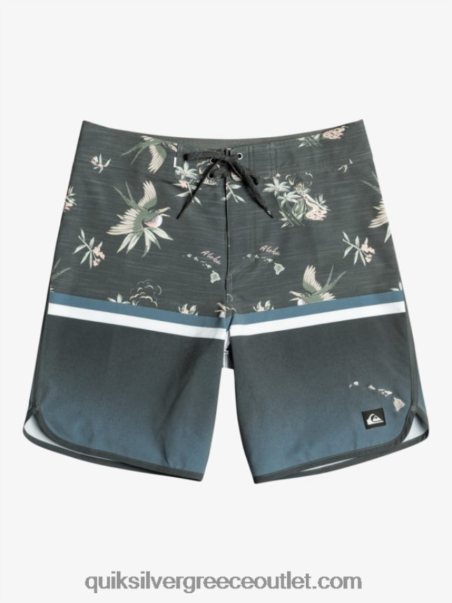 surfsilk division scallop 19 boardshorts Quiksilver άνδρες 66LP841397 θάλασσα του Βέρινγκ