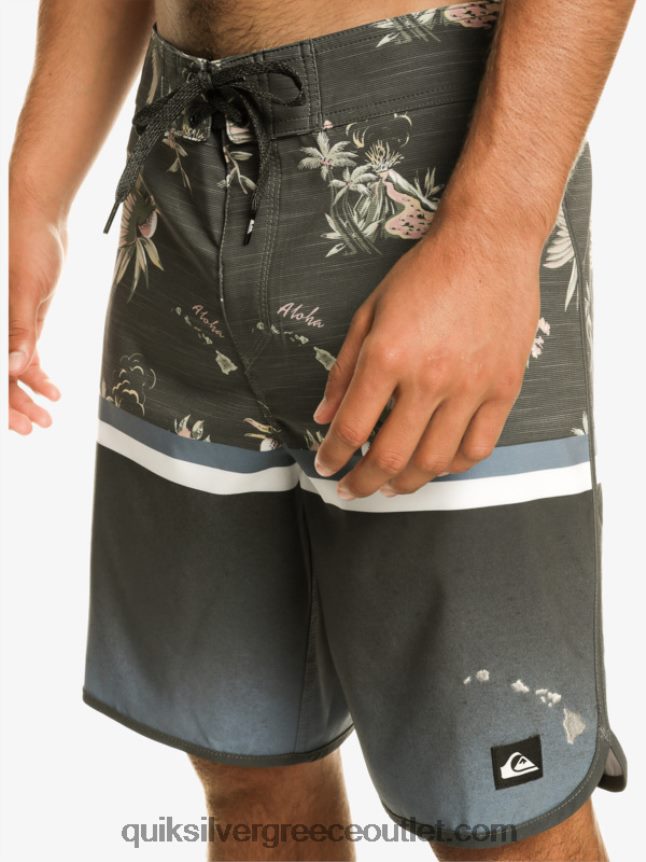 surfsilk division scallop 19 boardshorts Quiksilver άνδρες 66LP841397 θάλασσα του Βέρινγκ
