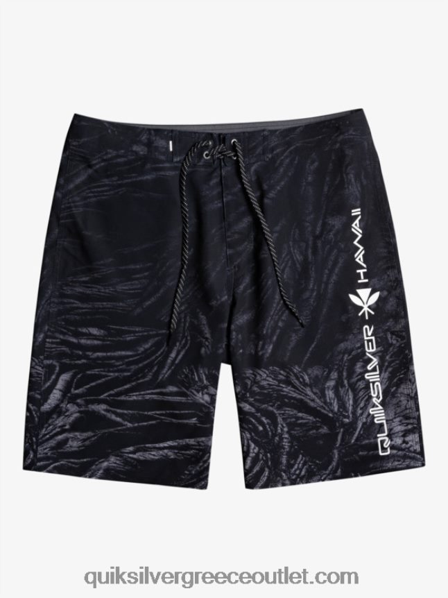 surfsilk Χαβάη homegrown ξεθωριασμένα 20 boardshorts Quiksilver άνδρες 66LP841608 μαύρος