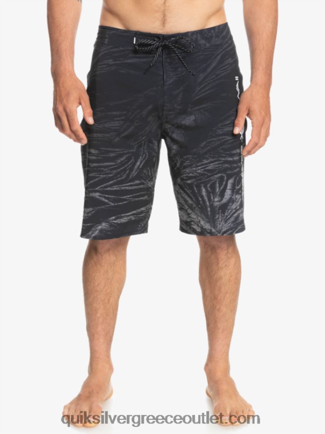 surfsilk Χαβάη homegrown ξεθωριασμένα 20 boardshorts Quiksilver άνδρες 66LP841608 μαύρος