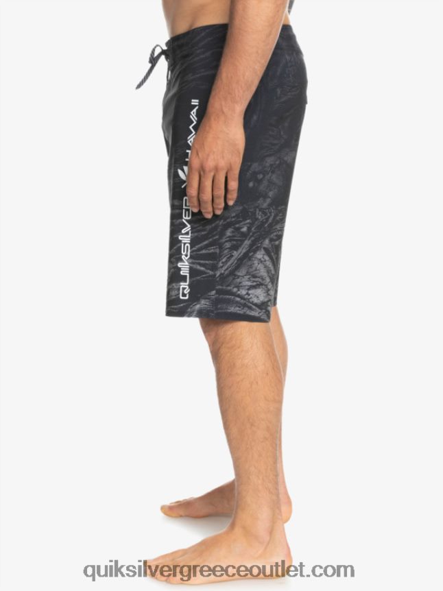 surfsilk Χαβάη homegrown ξεθωριασμένα 20 boardshorts Quiksilver άνδρες 66LP841608 μαύρος