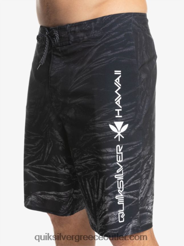 surfsilk Χαβάη homegrown ξεθωριασμένα 20 boardshorts Quiksilver άνδρες 66LP841608 μαύρος