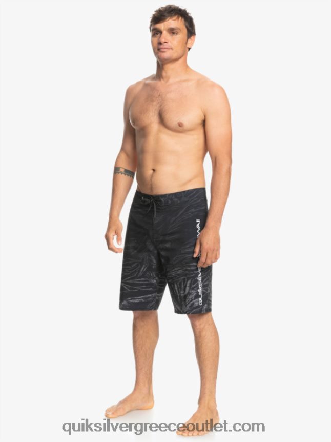 surfsilk Χαβάη homegrown ξεθωριασμένα 20 boardshorts Quiksilver άνδρες 66LP841608 μαύρος