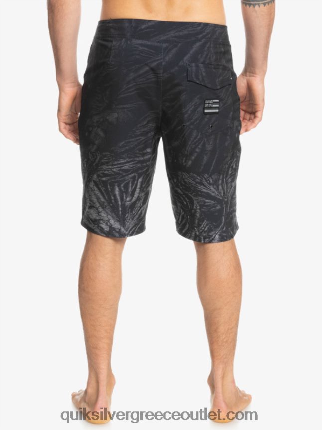 surfsilk Χαβάη homegrown ξεθωριασμένα 20 boardshorts Quiksilver άνδρες 66LP841608 μαύρος