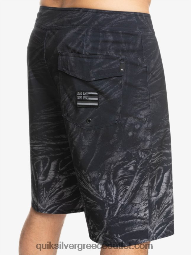 surfsilk Χαβάη homegrown ξεθωριασμένα 20 boardshorts Quiksilver άνδρες 66LP841608 μαύρος