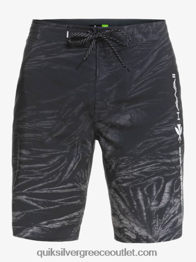 surfsilk Χαβάη homegrown ξεθωριασμένα 20 boardshorts Quiksilver άνδρες 66LP841608 μαύρος