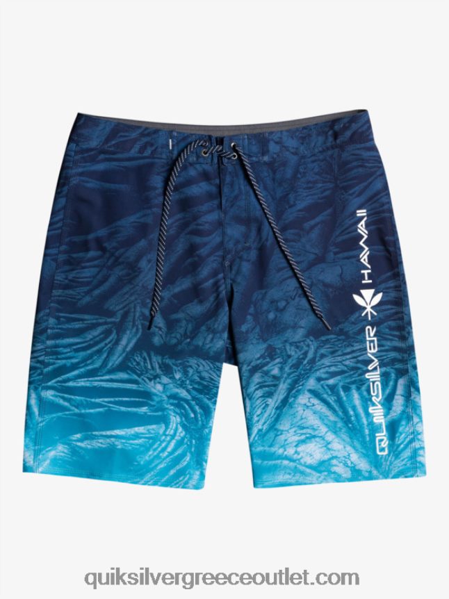 surfsilk Χαβάη homegrown ξεθωριασμένα 20 boardshorts Quiksilver άνδρες 66LP841609 διακριτικά μπλε