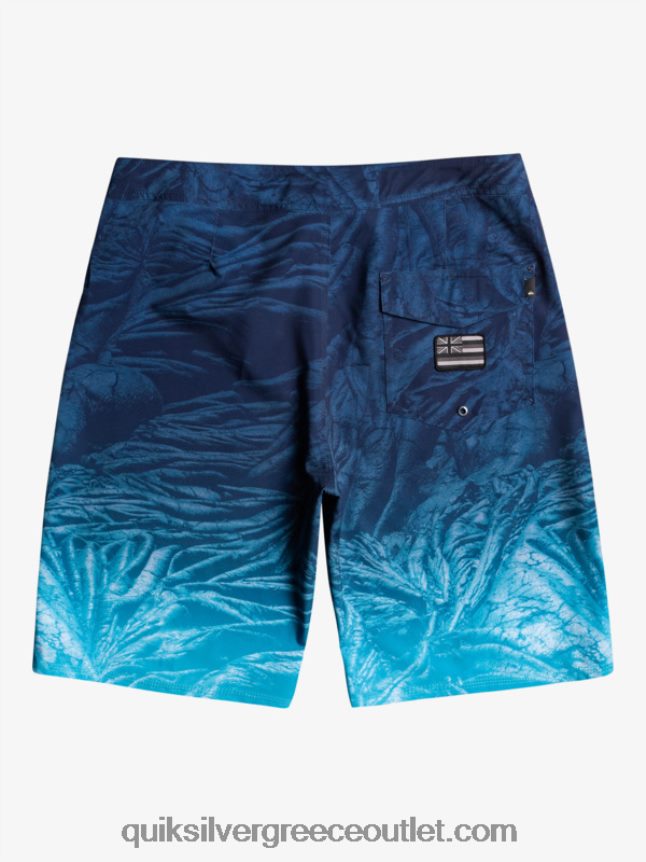 surfsilk Χαβάη homegrown ξεθωριασμένα 20 boardshorts Quiksilver άνδρες 66LP841609 διακριτικά μπλε