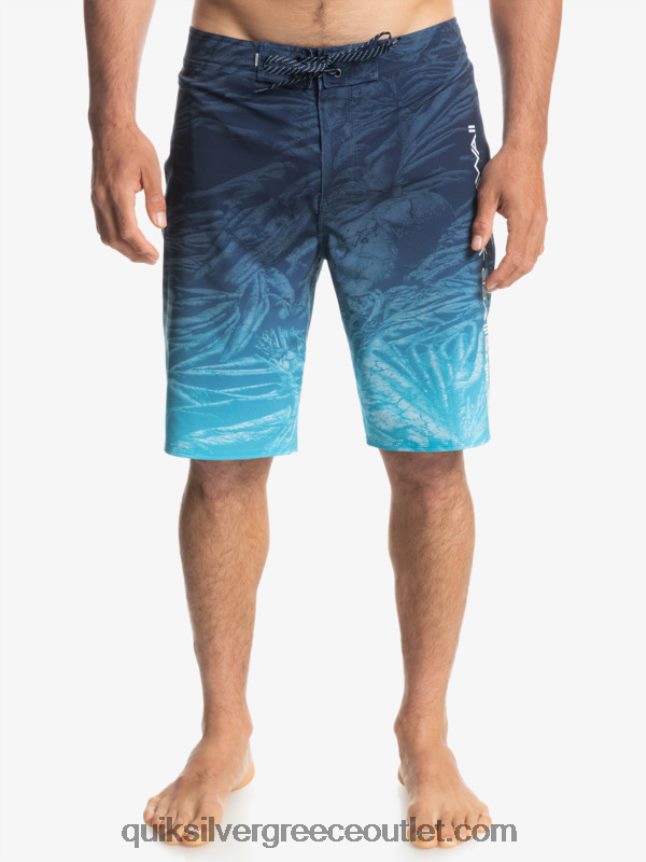 surfsilk Χαβάη homegrown ξεθωριασμένα 20 boardshorts Quiksilver άνδρες 66LP841609 διακριτικά μπλε